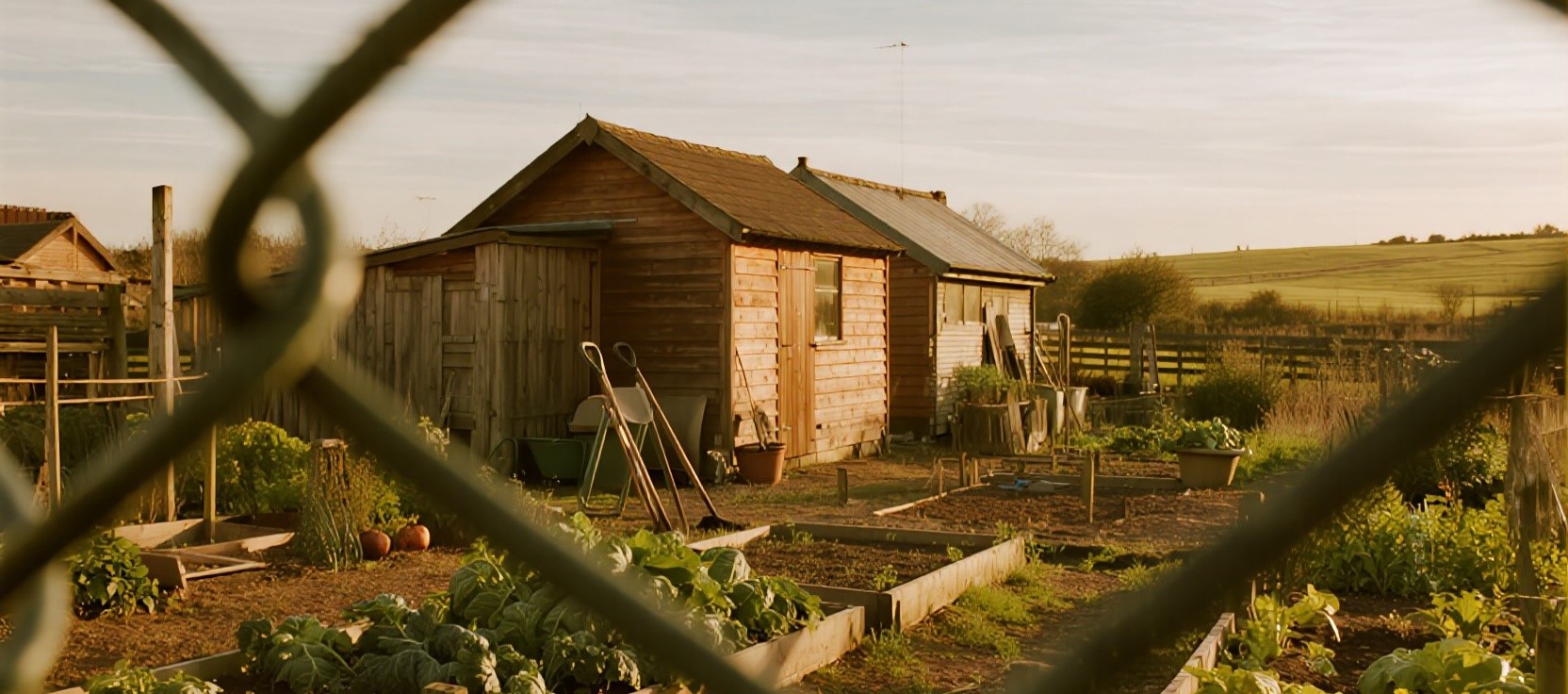 Beautiful allotment garden